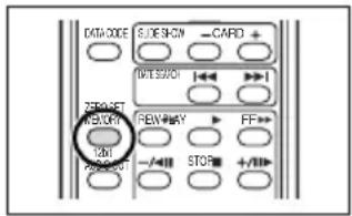CANON MVX250i - Drücken Sie die ZERO SET MEMORY-Taste an dem Punkt, zu dem Sie später zurückkehren möchten. - 1