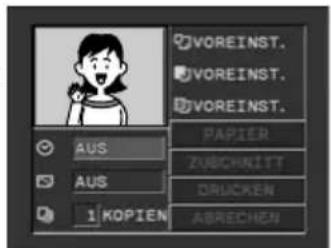 VOREINST. VOREINST. VOREINST. PAPIER ZUBECHNITT DRUCKEN ABRECHEN AUS AUS 1 KOPIEN