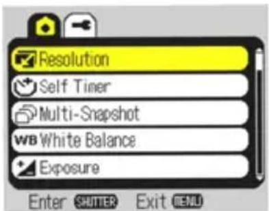 i-Joy Explorer - Menu display - 1