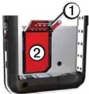 Garmin-Asus A10 - Installing the SIM card - 1