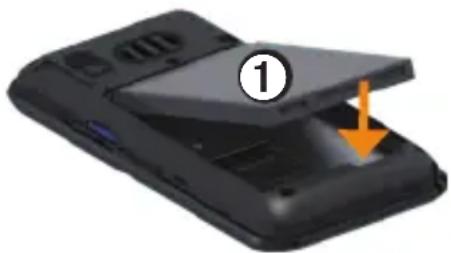 Garmin-Asus A10 - Installing the battery - 1