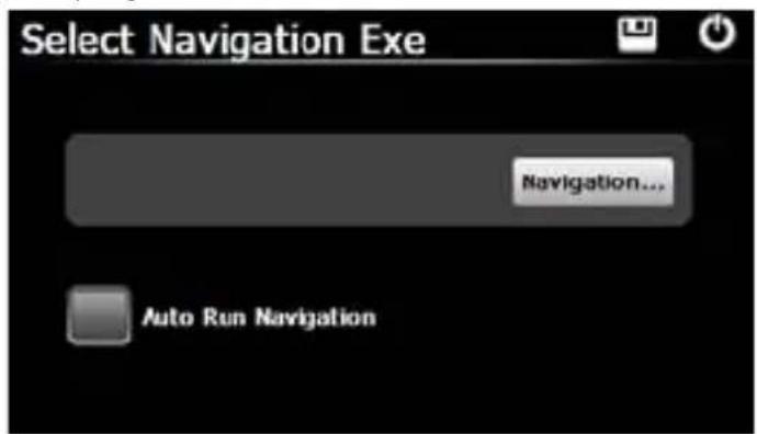 Select Navigation Exe Navigation... Auto Run Navigation