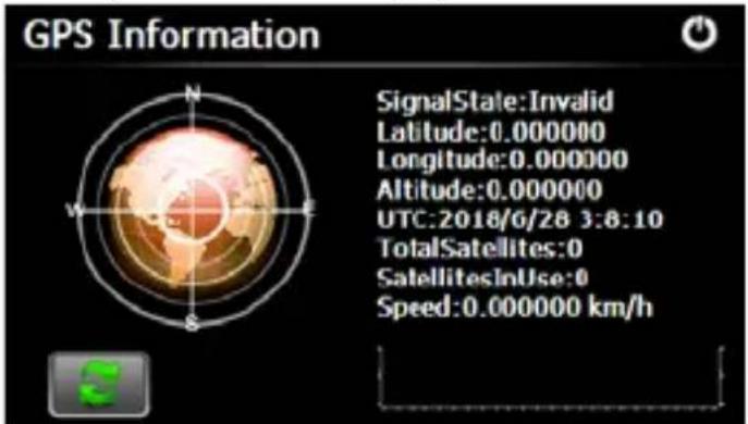 GPS Information SignalState:Invalid Latitude:0.000000 Longitude:0.000000 Altitude:0.000000 UTC:2018/6/28 3:8:10 TotalSatellites:0 SatellitesInUse:0 Speed:0.000000 km/h
