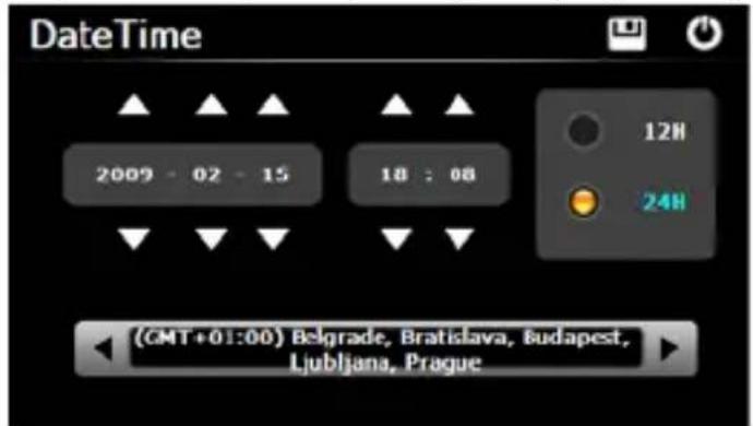 DateTime 2009 - 02 - 15 18 : 08 12H 24H (GMT+01:00) Belgrade, Bratislava, Budapest, Ljubljana, Prague