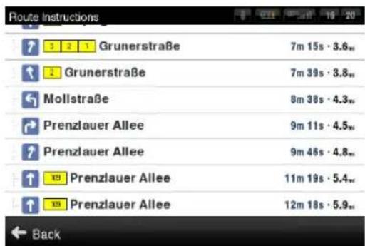 Sygic Aura - Route Menu - 2