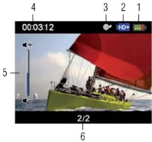 TOSHIBA Camileo B10 - Información sobre la pantalla de cristales líquidos (LCD) - 1