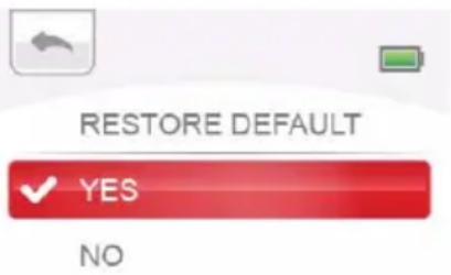TOSHIBA Camileo CLIP - Restore default - 1