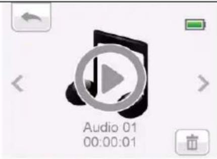 TOSHIBA Camileo CLIP - Eliminar archivo de audio - 1