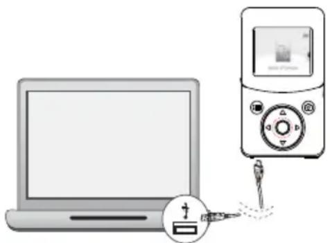 TOSHIBA Camileo CLIP - Carga de la batería incorporada - 1