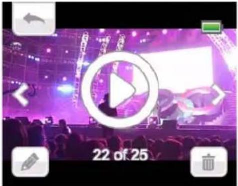 TOSHIBA Camileo CLIP - Operations for Playback mode - 4