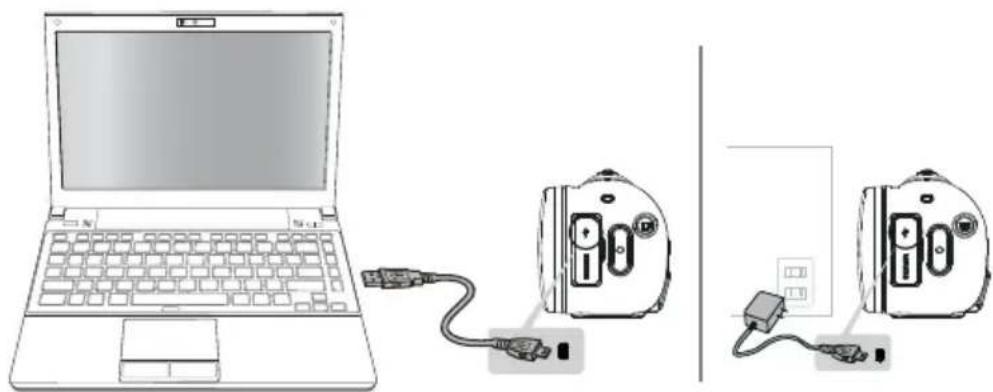 TOSHIBA Camileo Z100 - Charge your battery - 1