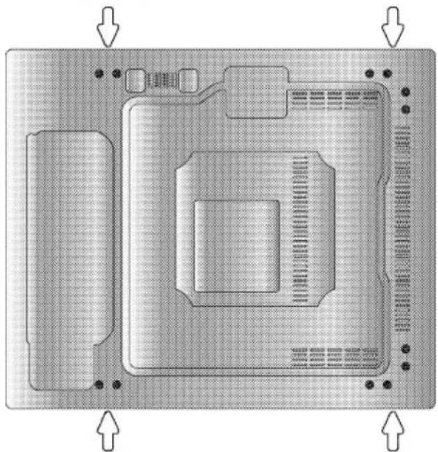 BEKO HIGG641C3SX - Vista posteriore (fori di collegamento) - 2