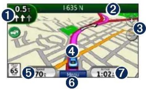 GARMIN nüvi 705 - Map Page - 1