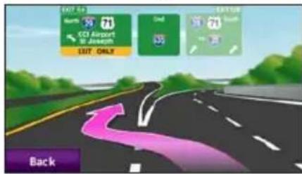 GARMIN nüvi 705 - Lane Assist Page - 1