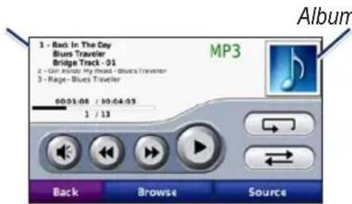GARMIN nüvi 705 - Playing Music - 1