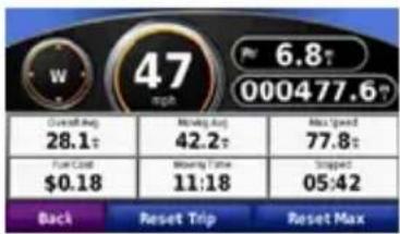 GARMIN nüvi 265 - Using the Map - 5