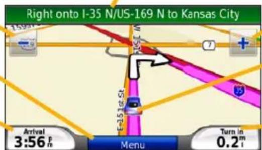 GARMIN nüvi 880 - Map Page - 1