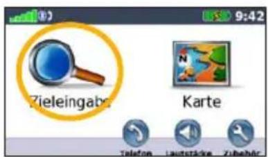Zieleingabe Karte