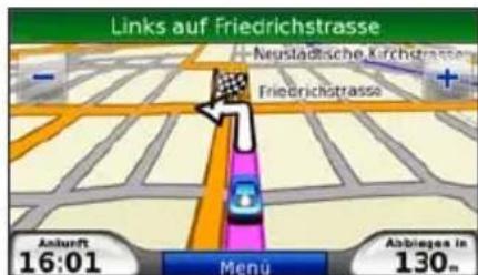 Links auf Friedrichstrasse Neustadtische Kirchstrasse Friedrichstrasse Ankunft 16:01 Menu Abbiegen in 130m