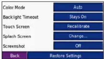 GARMIN nüvi 600 - Customizing the Display - 1