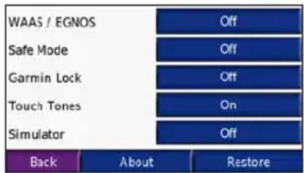 GARMIN nüvi 600 - Changing the System Settings - 1