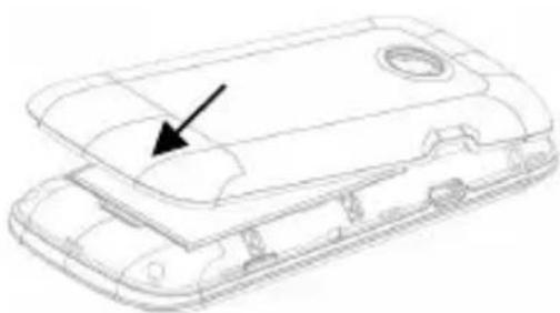ZTE Dallas - installing the battery - 3