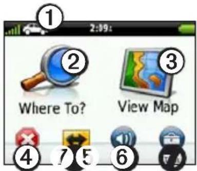 GARMIN Nuvi 2200 - Main Menu - 1