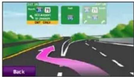 GARMIN nüvi 1260 - Viewing the Junction View Page - 1