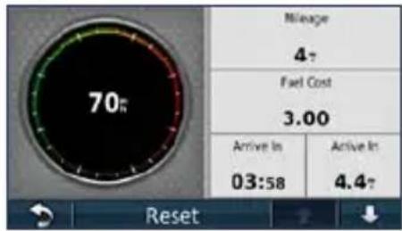 GARMIN nüvi 1260 - Viewing the Trip Computer - 1