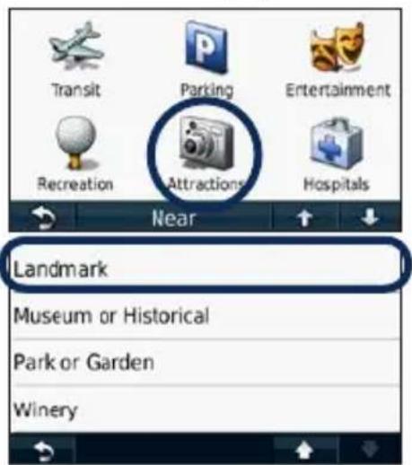 GARMIN nüvi 1260 - Select a subcategory. - 1