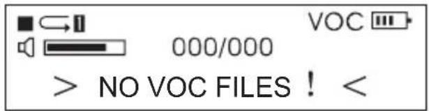 VOC 000/000 > NO VOC FILES !