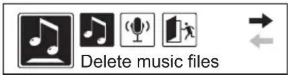 Delete music files