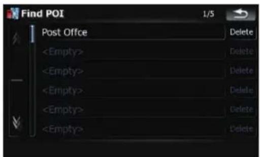 Find POI 1/5 Post Office Delete Delete Delete Delete Delete Delete