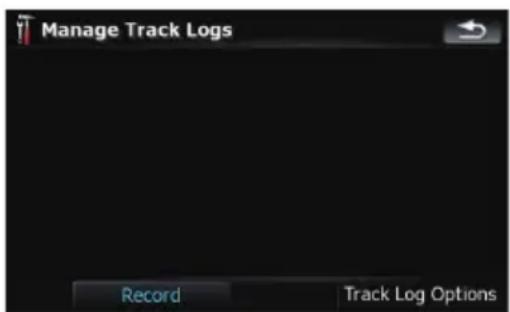 Manage Track Logs Record Track Log Options