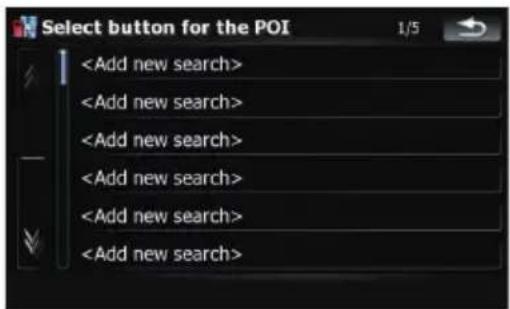 Select button for the POI