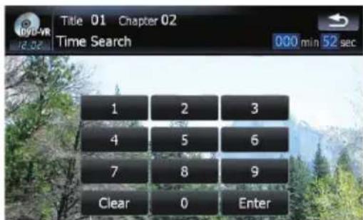 Title 01 Chapter 02 Time Search 000 min 52 sec 1 2 3 4 5 6 7 8 9 Clear 0 Enter