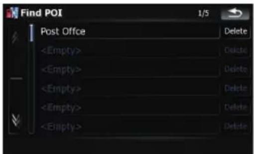Find POI 1/5 Post Office Delete Delete Delete Delete Delete Delete