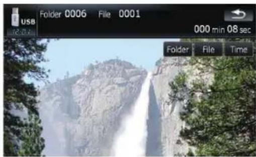 USB Folder 0006 File 0001 000 min 08 sec Folder File Time