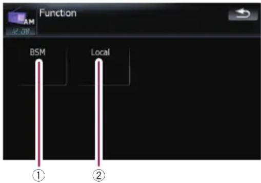Function BSM Local ① ②