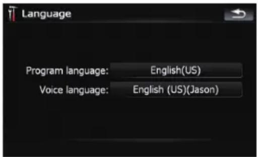 Language Program language: English(US) Voice language: English (US)(Jason)