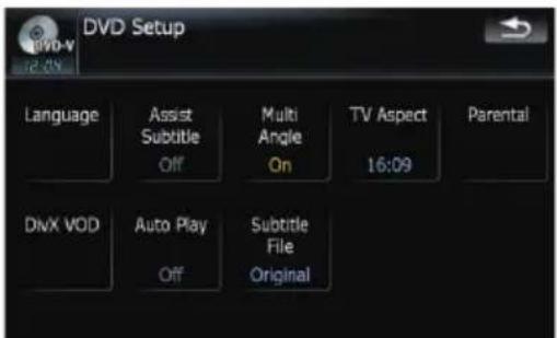 DVD Setup Language Assist Subtitle Multi Angle On TV Aspect 16:09 Parental DNX VOD Auto Play Subtitle File Original