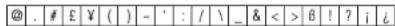 LEXIBOOK Touchman TM232 - Annexe 1 – tableau des symboles et caractères spéciaux - 1