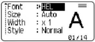 BROTHER P-Touch PT-H300 - Setting Character Attributes by Each Line - 1