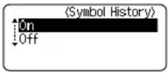 BROTHER P-Touch PT-H300 - Using Symbol History - 2