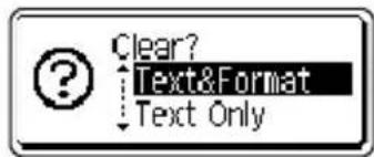 BROTHER P-Touch PT-H300 - ■ Deleting all text at once - 4