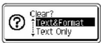 BROTHER P-Touch PT-H300 - ■ Deleting all text at once - 2