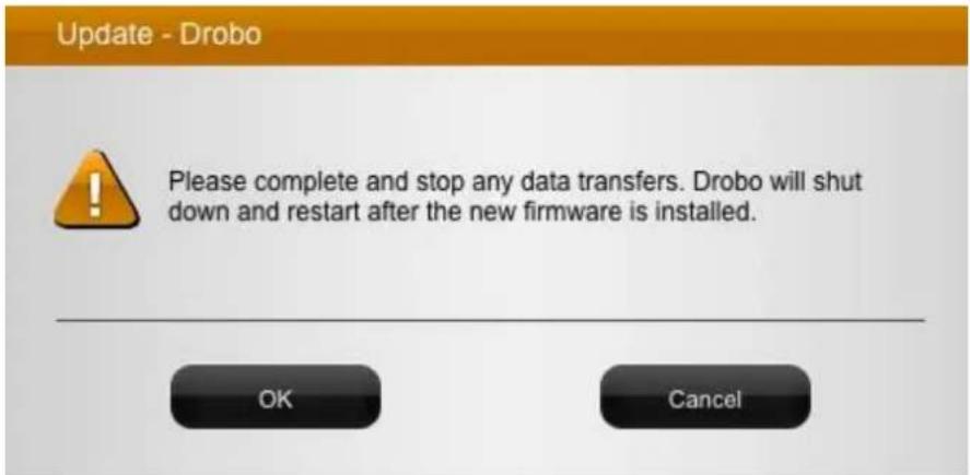 Drobo 5D3 - Manually Updang Firmware from Drobo Website - 2