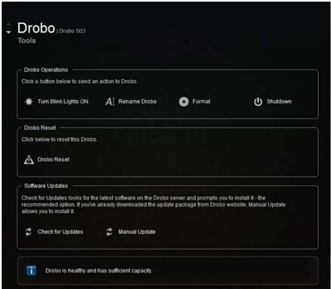 Drobo 5D3 - Warning: - 1