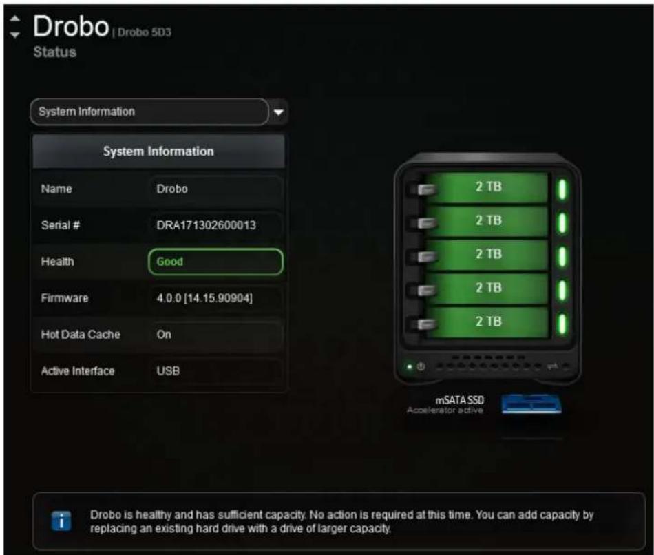 Drobo 5D3 - Checking Your Drobo 5D3's Serial Number - 1