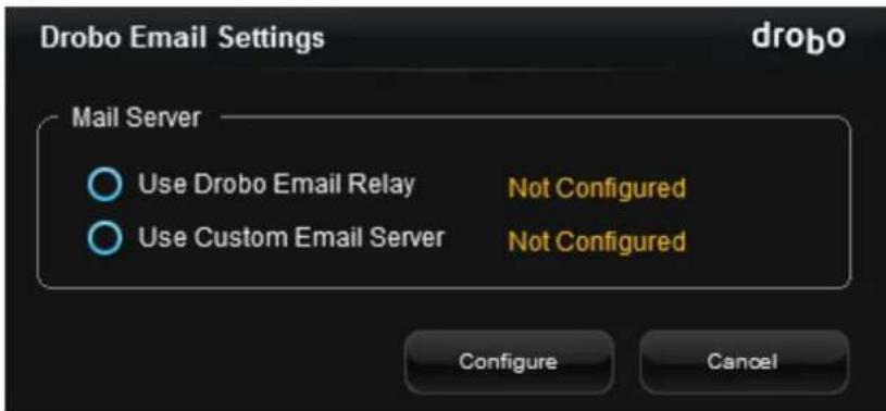 Drobo 5D3 - Seng Up or Modifying E-mail Alerts - 1